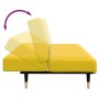Sofá cama de 2 plazas con taburete terciopelo amarillo by , Sofas - Ref: Foro24-3258149, Price: 320,83 €, Discount: %