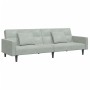 Sofá cama de 2 plazas con taburete terciopelo gris claro von , Sofas - Ref: Foro24-3258116, Preis: 341,27 €, Rabatt: %