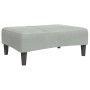 Sofá cama de 2 plazas con taburete terciopelo gris claro von , Sofas - Ref: Foro24-3258116, Preis: 341,27 €, Rabatt: %
