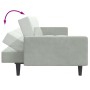 Sofá cama de 2 plazas con taburete terciopelo gris claro von , Sofas - Ref: Foro24-3258116, Preis: 341,27 €, Rabatt: %