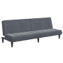 Sofá cama de 2 plazas con taburete terciopelo gris oscuro by , Sofas - Ref: Foro24-3258128, Price: 307,24 €, Discount: %