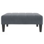 Sofá cama de 2 plazas con taburete terciopelo gris oscuro by , Sofas - Ref: Foro24-3258128, Price: 307,24 €, Discount: %
