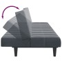Sofá cama de 2 plazas con taburete terciopelo gris oscuro by , Sofas - Ref: Foro24-3258128, Price: 307,24 €, Discount: %