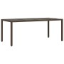 Set comedor de jardín 7 pzas con cojines ratán sintético marrón by , Garden sets - Ref: Foro24-3276773, Price: 828,25 €, Disc...