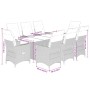 Set comedor de jardín 9 pzas con cojines ratán sintético beige von , Gartensets - Ref: Foro24-3276809, Preis: 1,00 €, Rabatt: %
