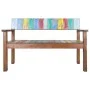 Recycled solid wood bench 115 cm by vidaXL, Benches for halls and storage - Ref: Foro24-326182, Price: 162,38 €, Discount: %