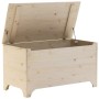 Caja de almacenaje con tapa RANA madera maciza pino 100x49x54cm de , Baúles de almacenamiento - Ref: Foro24-4002339, Precio: ...