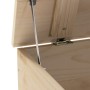 Caja de almacenaje con tapa RANA madera maciza pino 100x49x54cm de , Baúles de almacenamiento - Ref: Foro24-4002339, Precio: ...