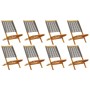 Sillas de jardín plegables 8 uds madera maciza acacia gris de , Sillas de jardín - Ref: Foro24-3214633, Precio: 460,88 €, Des...