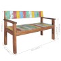 Recycled solid wood bench 115 cm by vidaXL, Benches for halls and storage - Ref: Foro24-326182, Price: 174,48 €, Discount: %