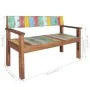 Recycled solid wood bench 115 cm by vidaXL, Benches for halls and storage - Ref: Foro24-326182, Price: 162,38 €, Discount: %