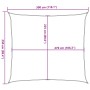 Toldo de vela rectangular HDPE arena 160 g/m² 2,5x3 m von , Sonnenschirme - Ref: Foro24-4002034, Preis: 21,04 €, Rabatt: %