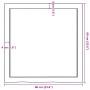 Estante de pared madera maciza roble sin tratar 60x60x(2-4) cm von , Regale und Regale - Ref: Foro24-363534, Preis: 66,65 €, ...