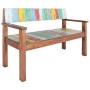 Recycled solid wood bench 115 cm by vidaXL, Benches for halls and storage - Ref: Foro24-326182, Price: 174,48 €, Discount: %