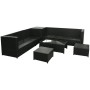Set de sofás de jardín 8 piezas y cojines ratán sintético negro de , Conjuntos de jardín - Ref: Foro24-42995, Precio: 740,82 ...