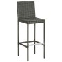 Taburetes altos de jardín cojines 4 uds ratán sintético gris by , Garden chairs - Ref: Foro24-316671, Price: 347,33 €, Discou...