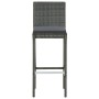 Taburetes altos de jardín cojines 4 uds ratán sintético gris by , Garden chairs - Ref: Foro24-316671, Price: 347,33 €, Discou...