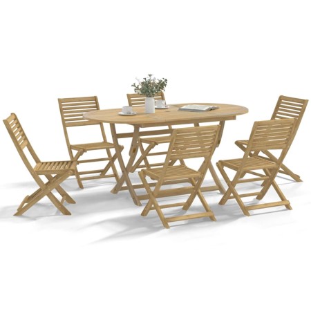 Juego de comedor para jardín 7 piezas madera maciza acacia von , Gartensets - Ref: Foro24-3295005, Preis: 438,96 €, Rabatt: %