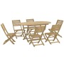 Juego de comedor para jardín 7 piezas madera maciza acacia von , Gartensets - Ref: Foro24-3295005, Preis: 438,96 €, Rabatt: %