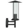 Apliques de exterior 2 unidades acero inoxidable negro by , Outdoor lighting - Ref: Foro24-4006247, Price: 53,81 €, Discount: %