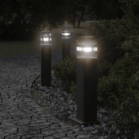 Lámparas de suelo de exterior 3 unidades aluminio negro 50 cm by , Outdoor lighting - Ref: Foro24-4006394, Price: 113,29 €, D...