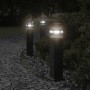 Lámparas de suelo de exterior 3 unidades aluminio negro 50 cm by , Outdoor lighting - Ref: Foro24-4006394, Price: 113,29 €, D...
