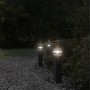 Lámparas de suelo de exterior 3 unidades aluminio negro 50 cm by , Outdoor lighting - Ref: Foro24-4006394, Price: 113,29 €, D...