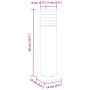 Lámparas de suelo de exterior 3 unidades aluminio negro 50 cm by , Outdoor lighting - Ref: Foro24-4006394, Price: 113,29 €, D...