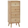 Cómoda de madera maciza de teca 40x30x100 cm von , Schubladen - Ref: Foro24-340736, Preis: 227,17 €, Rabatt: %