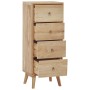 Cómoda de madera maciza de teca 40x30x100 cm von , Schubladen - Ref: Foro24-340736, Preis: 227,17 €, Rabatt: %