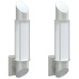 Apliques de exterior 2 unidades acero inoxidable plateado de , Iluminación de exterior - Ref: Foro24-4006293, Precio: 50,09 €...