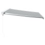 Toldo retráctil aluminio y tela gris antracita y blanco 4,5x3 m de , Toldos - Ref: Foro24-3216126, Precio: 485,51 €, Descuent...