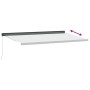 Toldo retráctil aluminio y tela gris antracita y blanco 5x3 m by , Awnings - Ref: Foro24-3216132, Price: 632,32 €, Discount: %