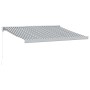 Toldo retráctil aluminio y tela antracita y blanco 3,5x2,5 m de , Toldos - Ref: Foro24-3216124, Precio: 816,53 €, Descuento: %