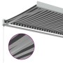 Toldo retráctil aluminio y tela antracita y blanco 3,5x2,5 m de , Toldos - Ref: Foro24-3216124, Precio: 816,53 €, Descuento: %