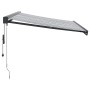 Toldo retráctil aluminio y tela antracita y blanco 3,5x2,5 m von , Markisen - Ref: Foro24-3216139, Preis: 661,81 €, Rabatt: %