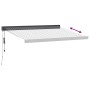 Toldo retráctil aluminio y tela antracita y blanco 3,5x2,5 m von , Markisen - Ref: Foro24-3216139, Preis: 661,81 €, Rabatt: %