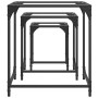 Mesas de centro apilables 3 pzas de acero con tapa de vidrio by , Coffee table - Ref: Foro24-845986, Price: 62,91 €, Discount: %