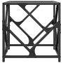 Mesa de centro de acero y tapa vidrio transparente 40x40x41 cm by , Coffee table - Ref: Foro24-845990, Price: 37,80 €, Discou...