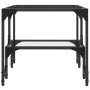 Mesa de centro superficie de vidrio acero 98,5x50x45 cm by , Coffee table - Ref: Foro24-846014, Price: 54,49 €, Discount: %