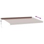 Toldo retráctil automático con luces LED marrón 600x300 cm by , Awnings - Ref: Foro24-3310224, Price: 685,84 €, Discount: %