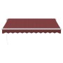 Toldo retráctil manual burdeos 300x250 cm