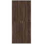 Aparador alto madera de ingeniería marrón roble 80x35x180 cm de , Taquillas y armarios de almacenamiento - Ref: Foro24-327665...