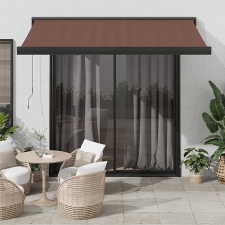 Toldo retráctil manual marrón 350x250 cm von , Markisen - Ref: Foro24-3215724, Preis: 560,47 €, Rabatt: %