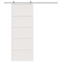 Puerta de granero madera maciza pino blanca 80x208 cm von , Türen - Ref: Foro24-850636, Preis: 117,02 €, Rabatt: %