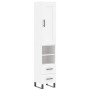 Aparador alto madera contrachapada blanco 34,5x34x180 cm by , Sideboards - Ref: Foro24-3200281, Price: 114,61 €, Discount: %