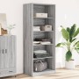 Armario de madera de ingeniería gris Sonoma 80x50x200 cm by , Wardrobes - Ref: Foro24-3307725, Price: 142,84 €, Discount: %