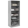 Armario de madera de ingeniería gris Sonoma 80x50x200 cm by , Wardrobes - Ref: Foro24-3307725, Price: 142,84 €, Discount: %