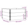 Collares de palets 3 unidades madera maciza de pino 100x100 cm von , Ladeplattformen und Paletten - Ref: Foro24-3295374, Prei...