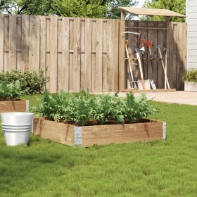 Jardinera de madera maciza de pino 100x100 cm by , Pots and planters - Ref: Foro24-3295395, Price: 46,43 €, Discount: %